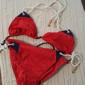 Sperry Red Bathing Suit